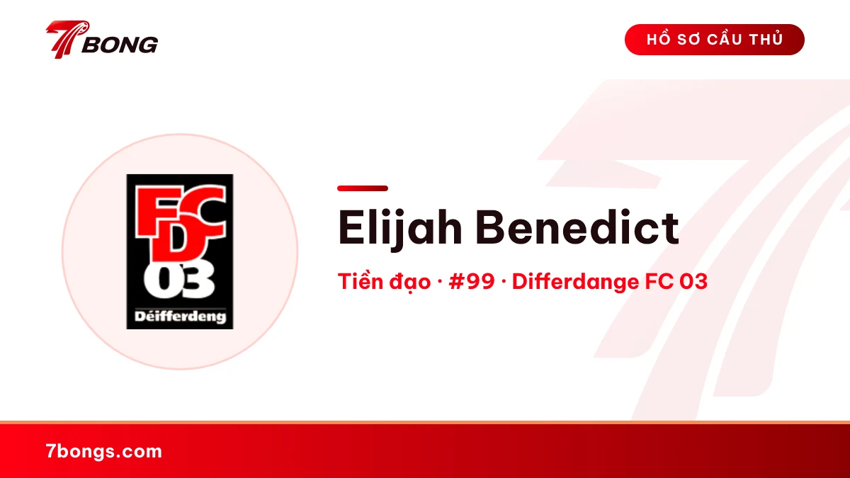 Elijah Benedict — Differdange FC 03