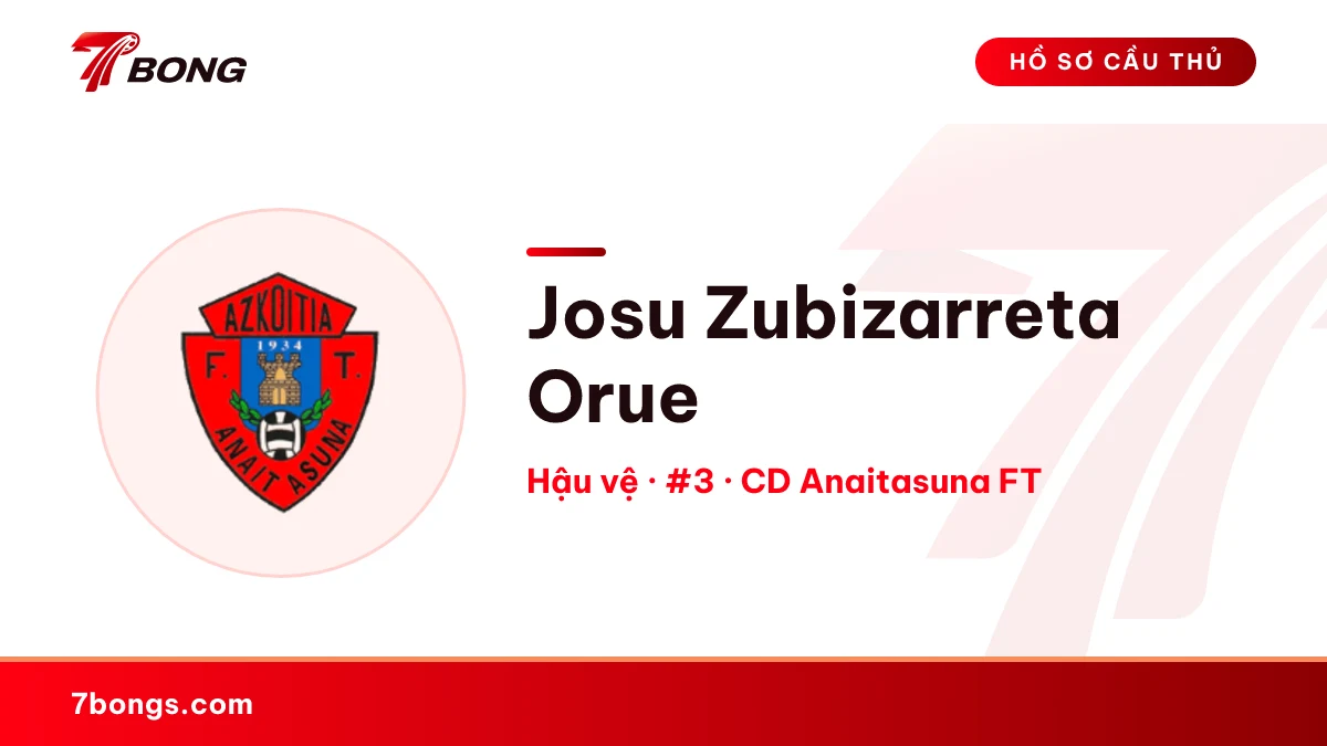 Josu Zubizarreta Orue — CD Anaitasuna FT
