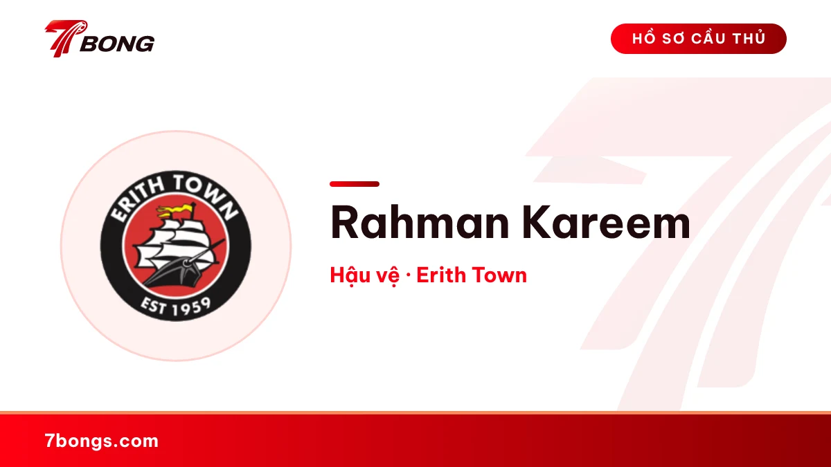 Rahman Kareem — Erith Town