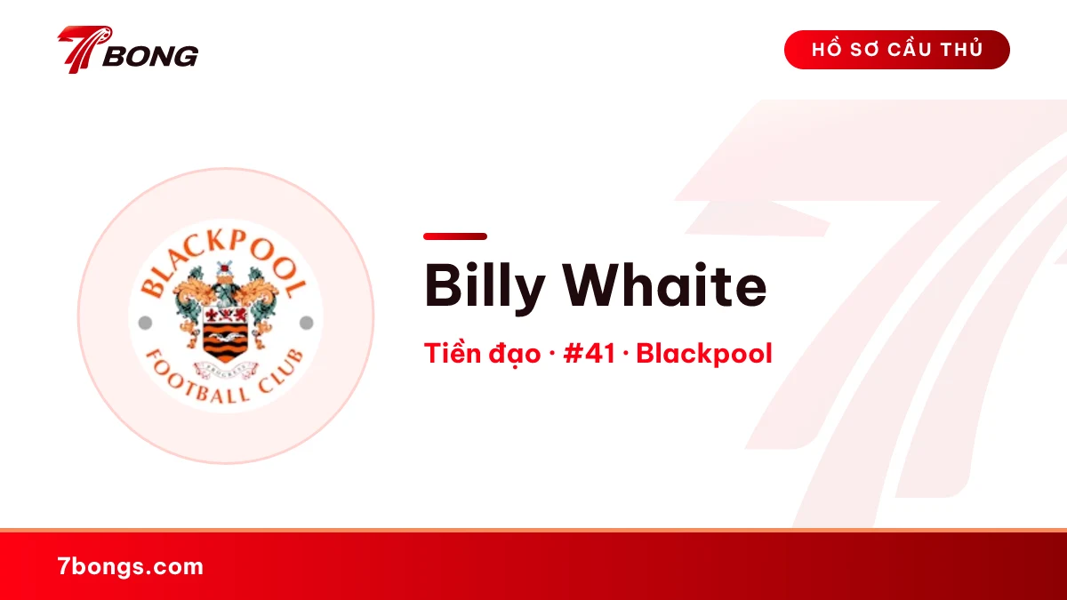 Billy Whaite — Blackpool