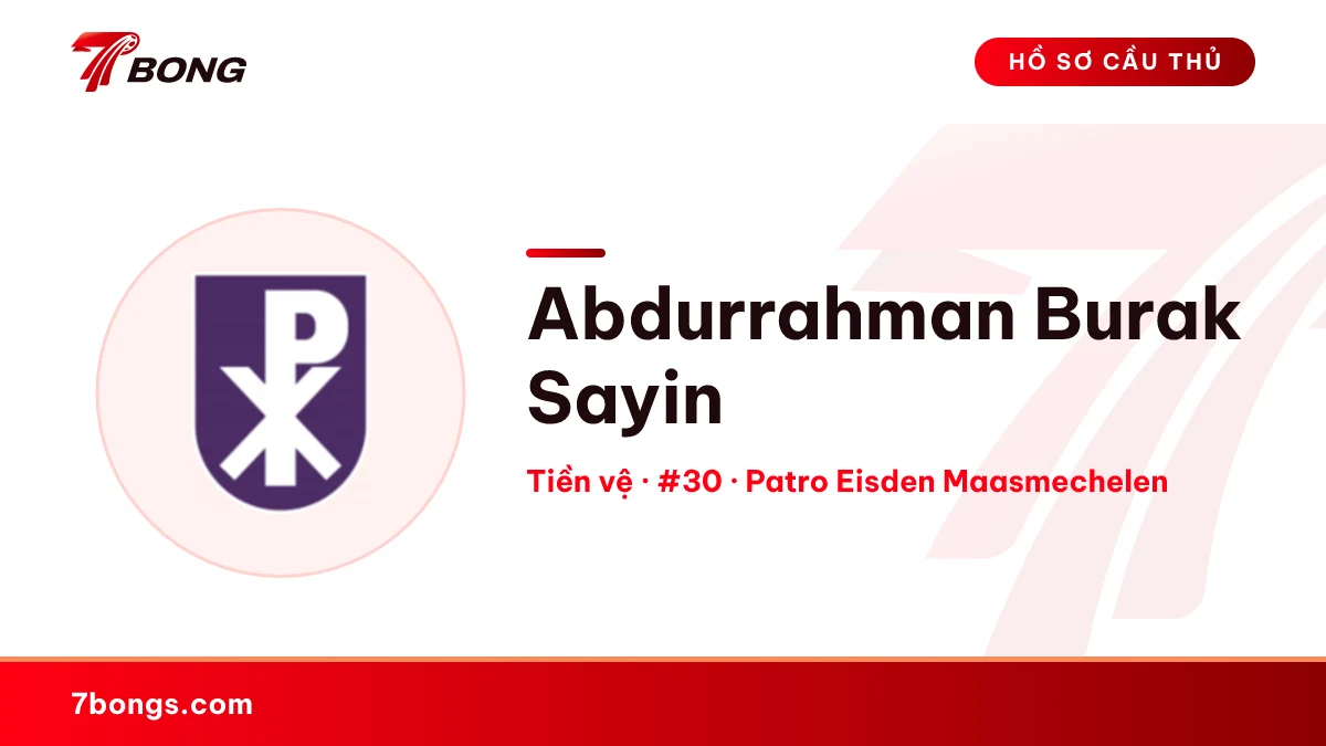 Abdurrahman Burak Sayin — Patro Eisden Maasmechelen