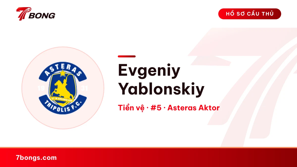 Evgeniy Yablonskiy — Asteras Aktor