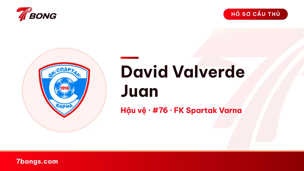 David Valverde Juan — FK Spartak Varna