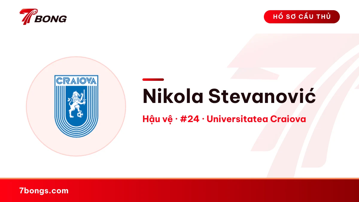 Nikola Stevanović — Universitatea Craiova