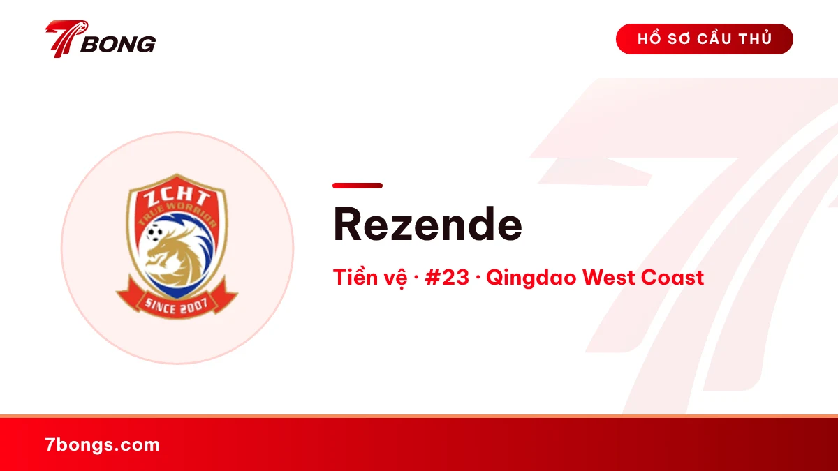 Rezende — Qingdao West Coast