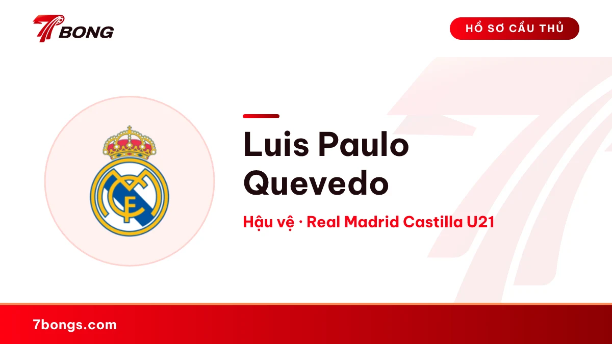 Luis Paulo Quevedo — Real Madrid Castilla U21