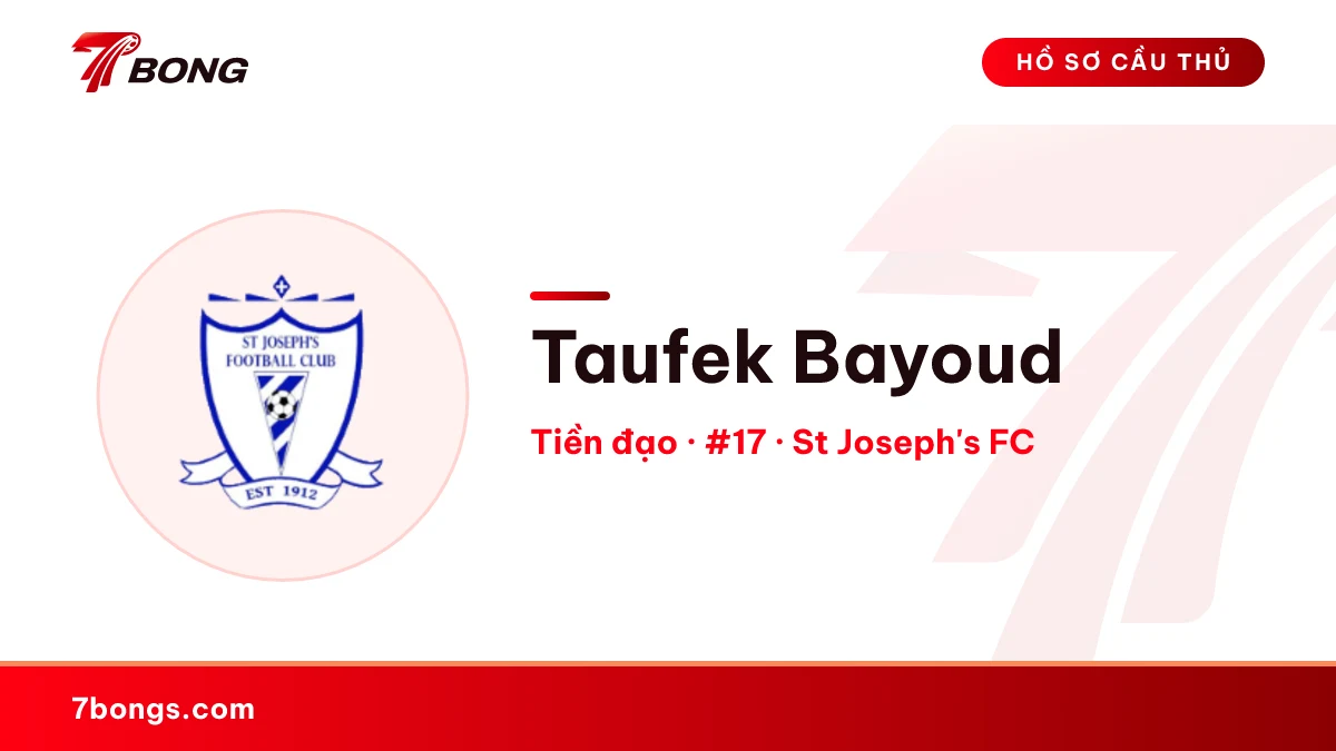 Taufek Bayoud — St Joseph's FC