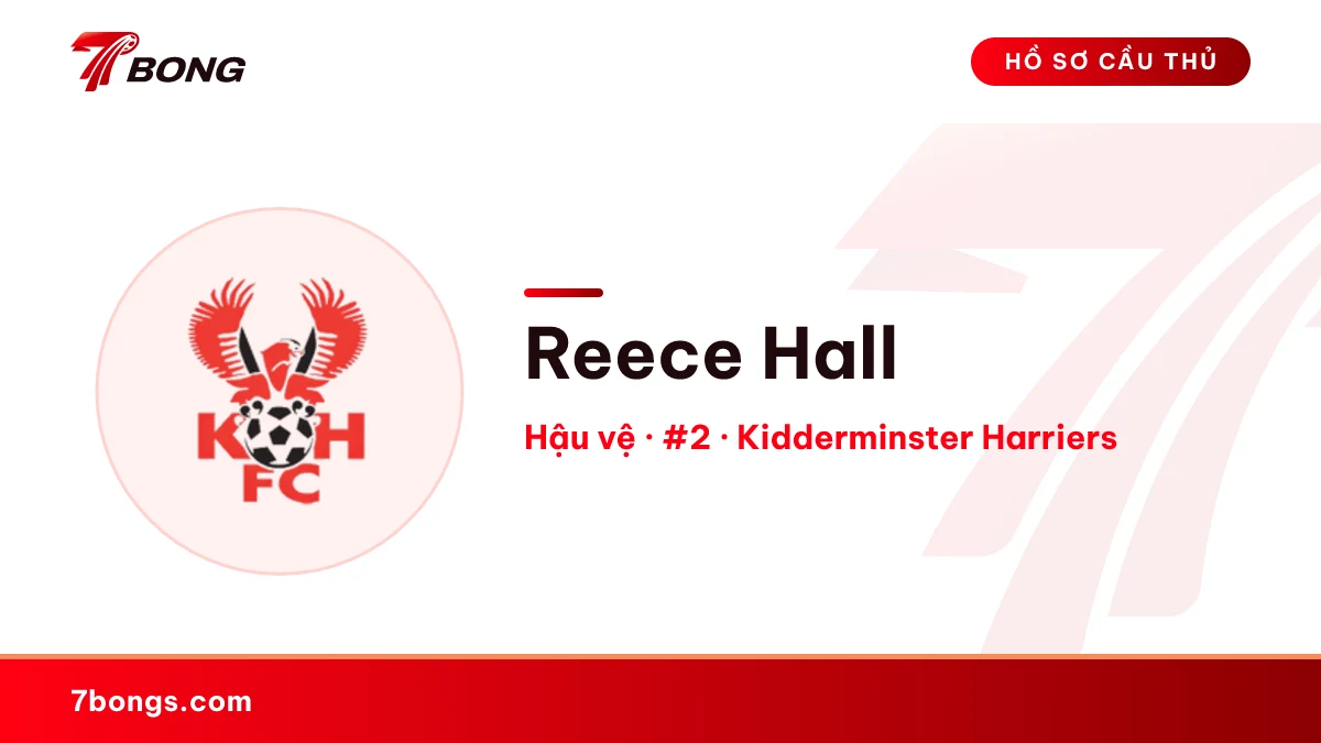 Reece Hall — Kidderminster Harriers
