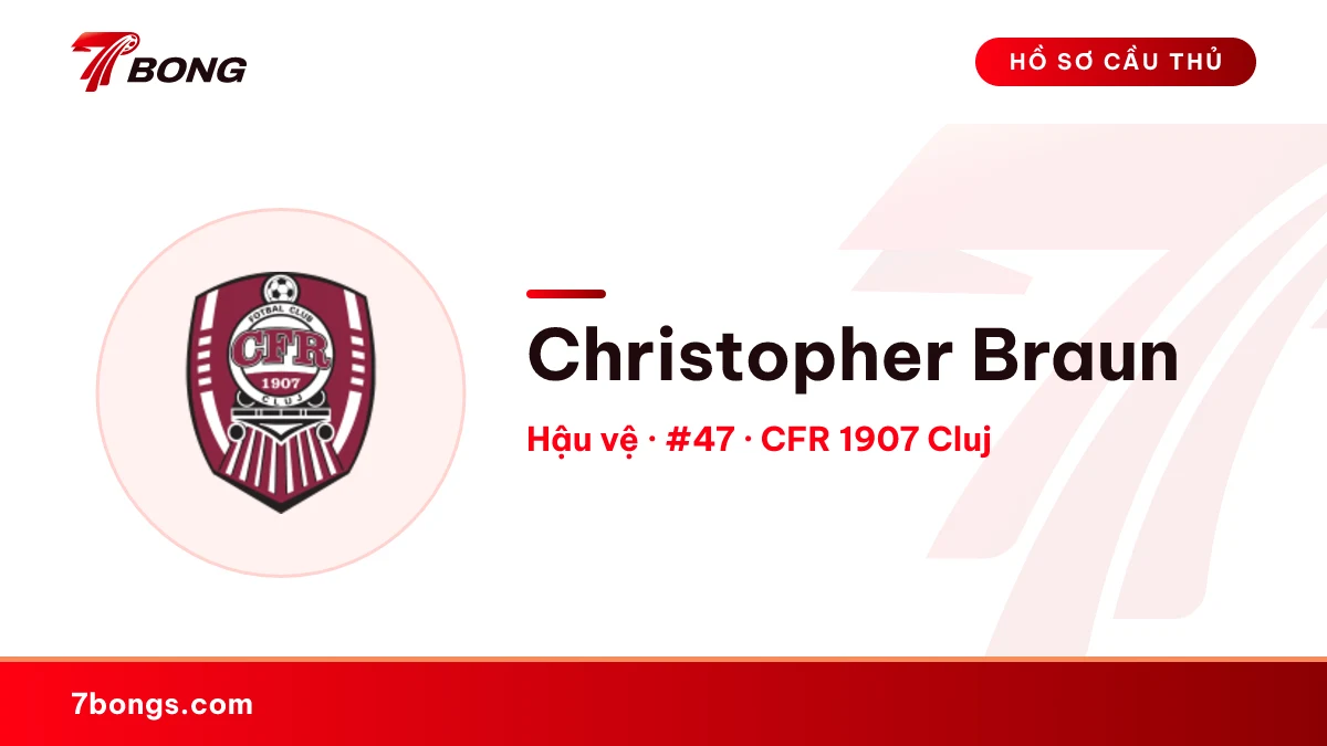 Christopher Braun — CFR 1907 Cluj