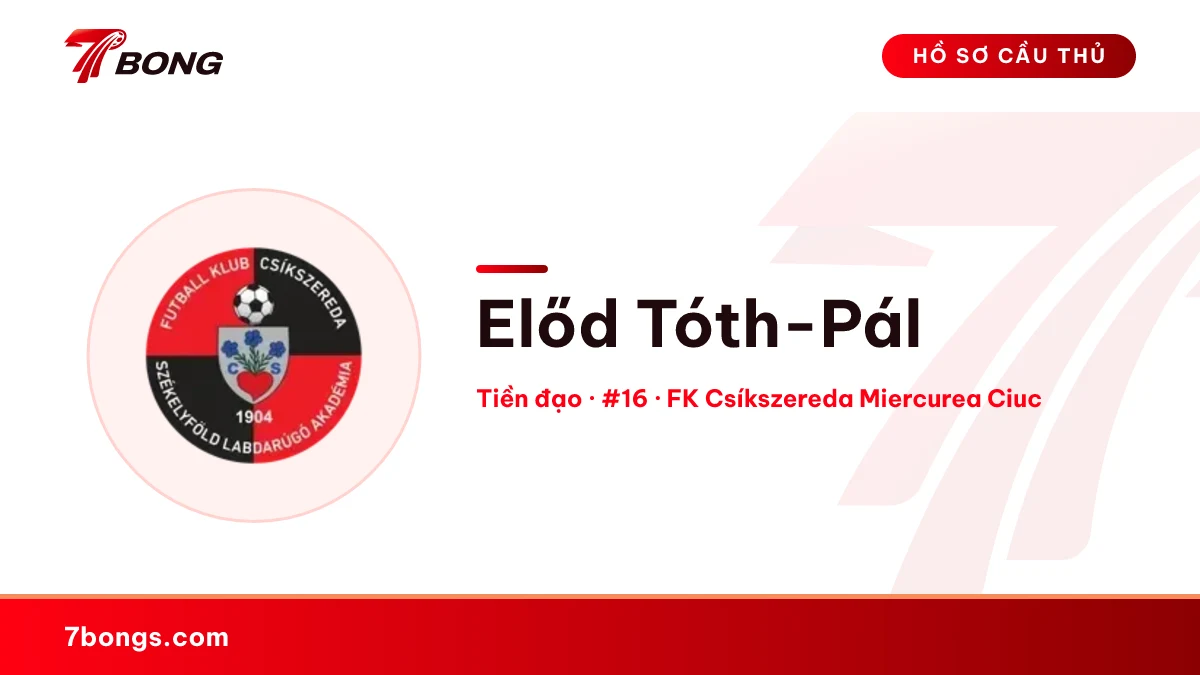 Előd Tóth-Pál — FK Csíkszereda Miercurea Ciuc