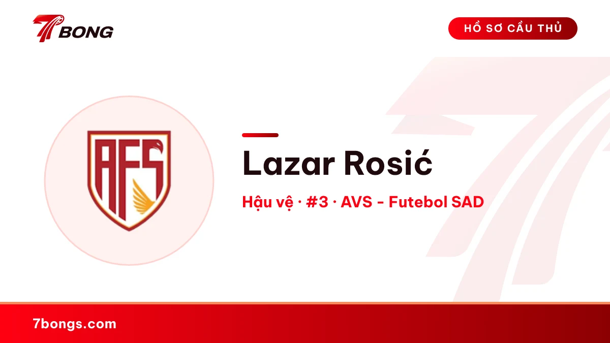 Lazar Rosić — AVS - Futebol SAD