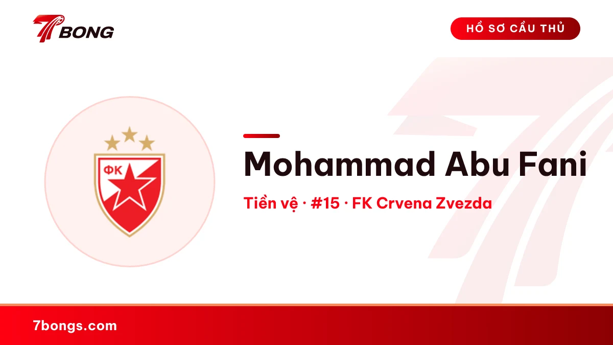 Mohammad Abu Fani — FK Crvena Zvezda