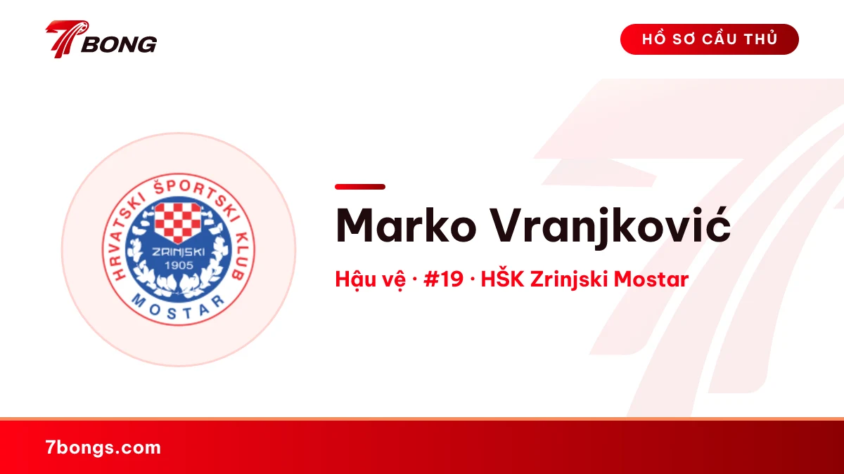 Marko Vranjković — HŠK Zrinjski Mostar