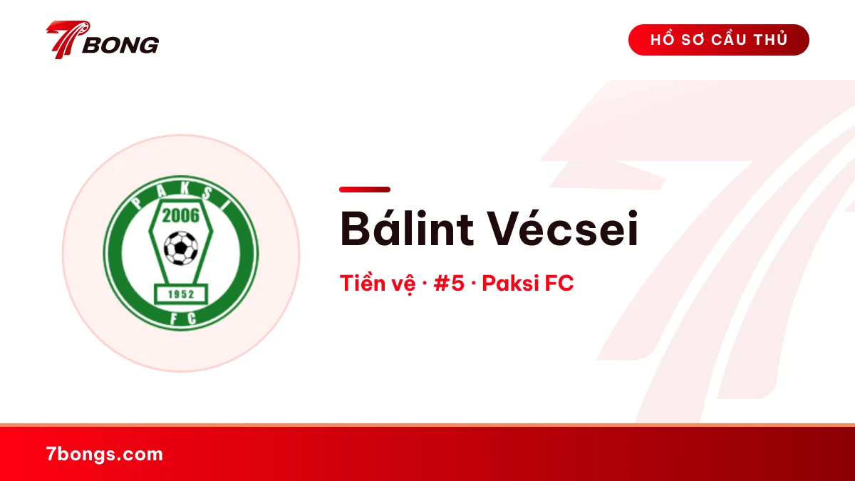 Bálint Vécsei — Paksi FC