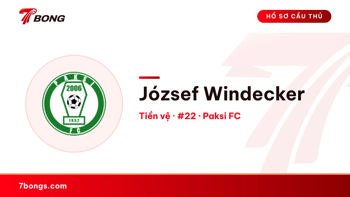 József Windecker — Paksi FC