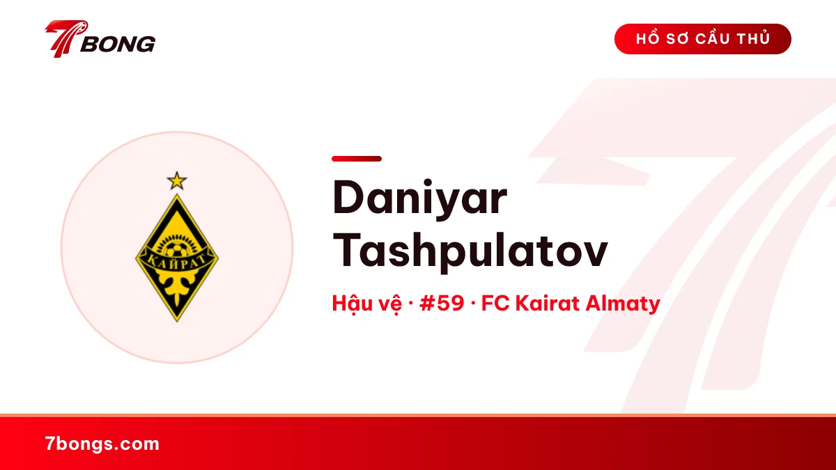 Daniyar Tashpulatov — FC Kairat Almaty