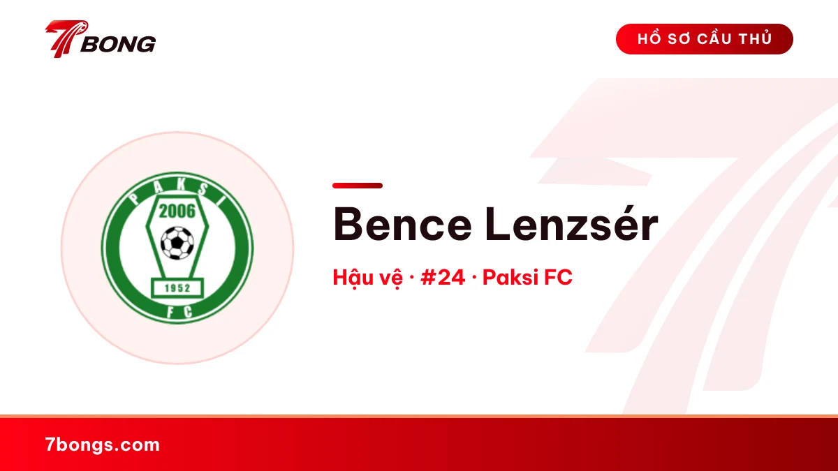 Bence Lenzsér — Paksi FC