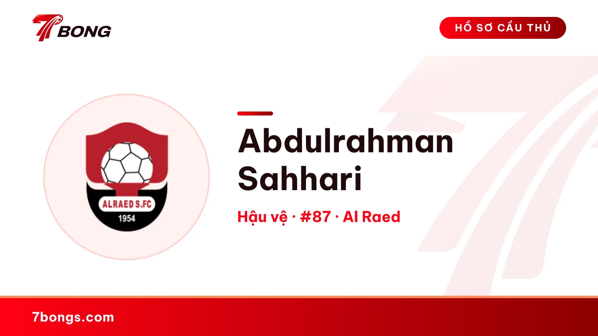 Abdulrahman Sahhari — Al Raed