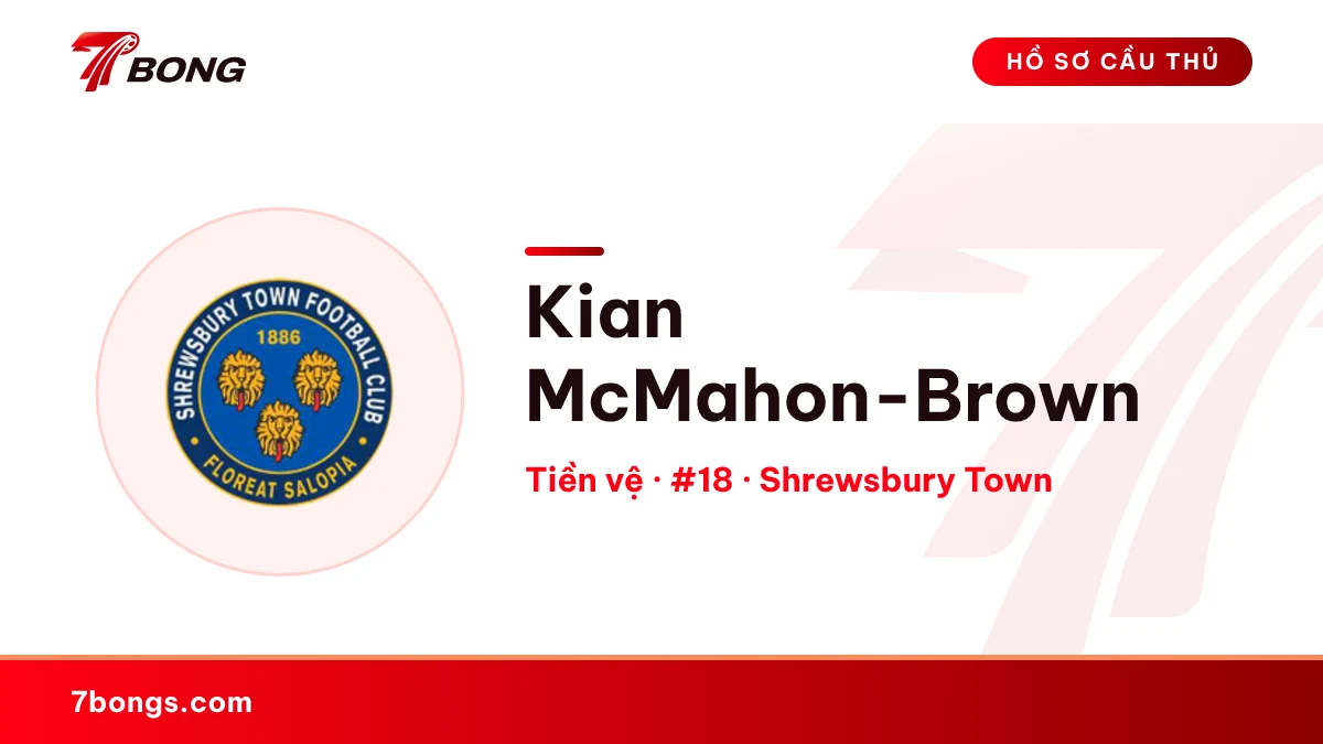Kian McMahon-Brown — Shrewsbury Town