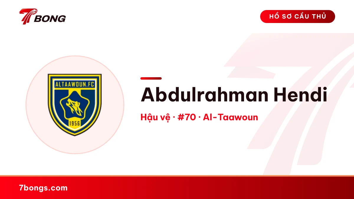 Abdulrahman Hendi — Al-Taawoun