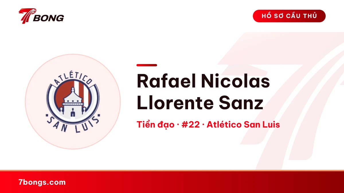Rafael Nicolas Llorente Sanz — Atlético San Luis