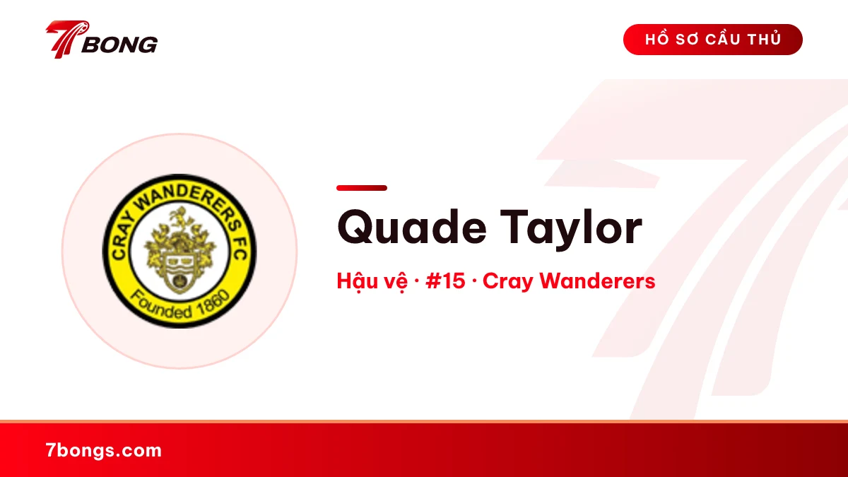 Quade Taylor — Cray Wanderers