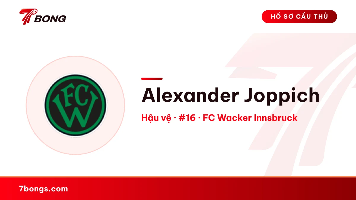Alexander Joppich — FC Wacker Innsbruck