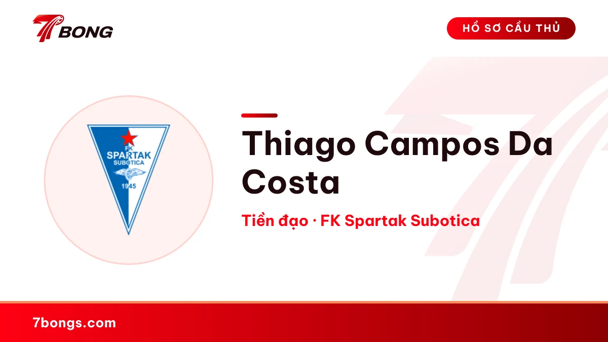 Thiago Campos Da Costa — FK Spartak Subotica