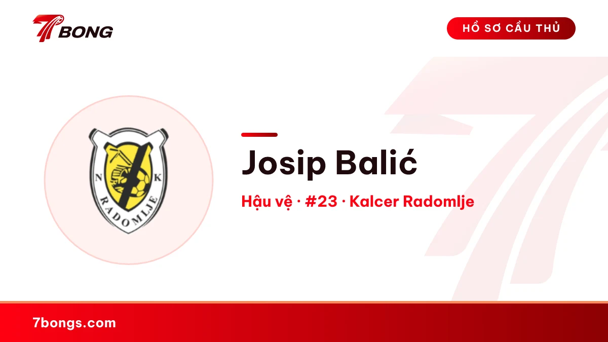 Josip Balić — Kalcer Radomlje