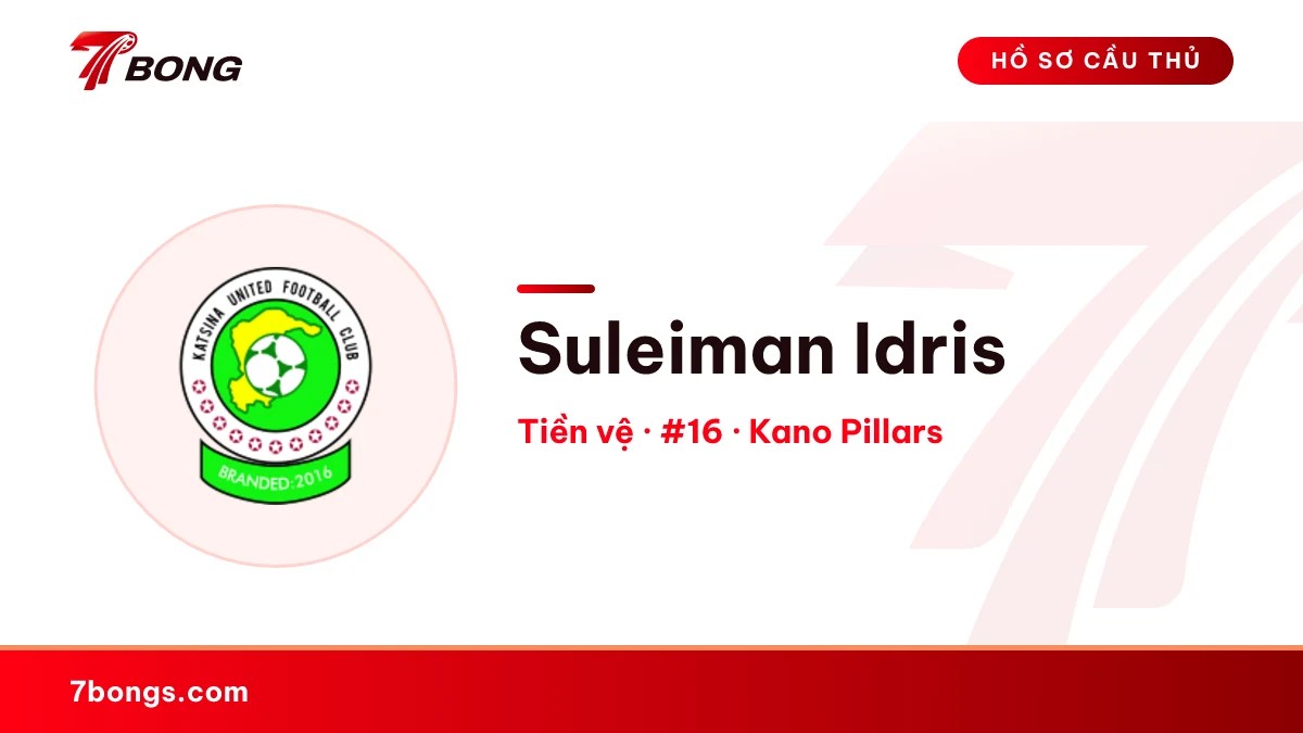 Suleiman Idris — Kano Pillars