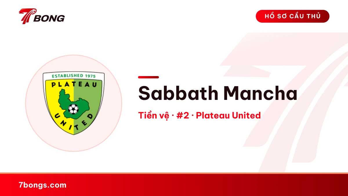 Sabbath Mancha — Plateau United