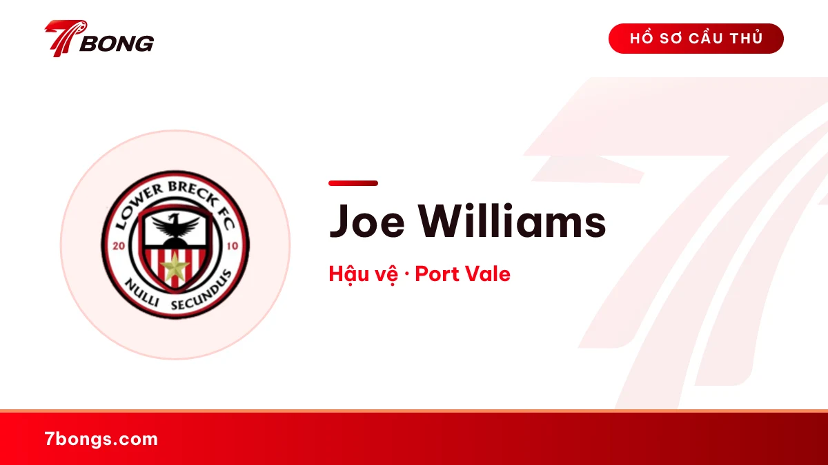 Joe Williams — Port Vale