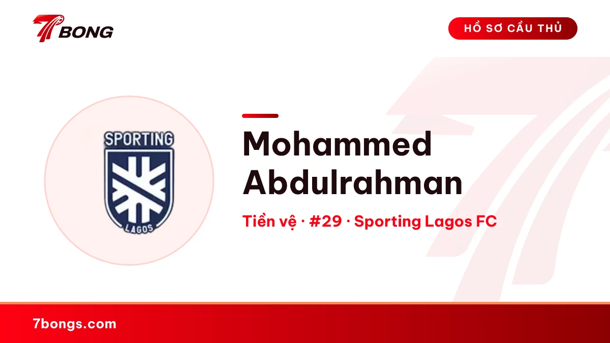 Mohammed Abdulrahman — Sporting Lagos FC