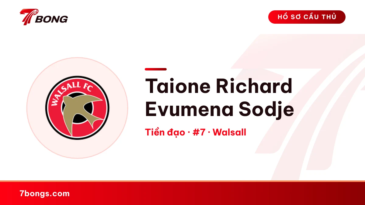 Taione Richard Evumena Sodje — Walsall
