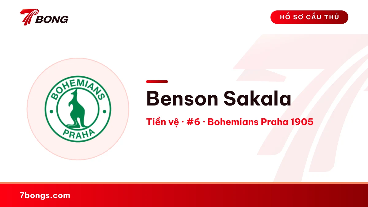 Benson Sakala — Bohemians Praha 1905