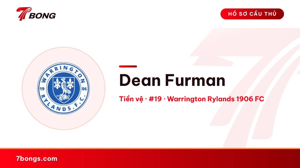 Dean Furman — Warrington Rylands 1906 FC
