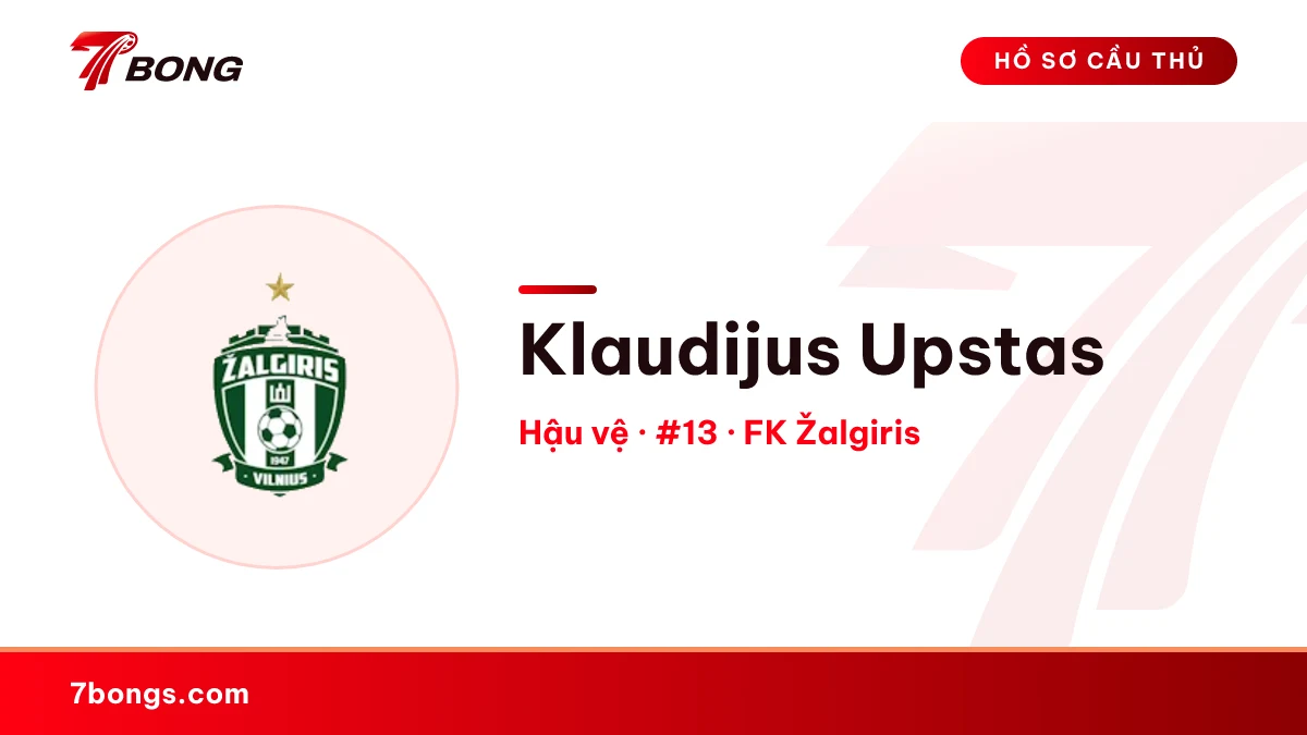 Klaudijus Upstas — FK Žalgiris