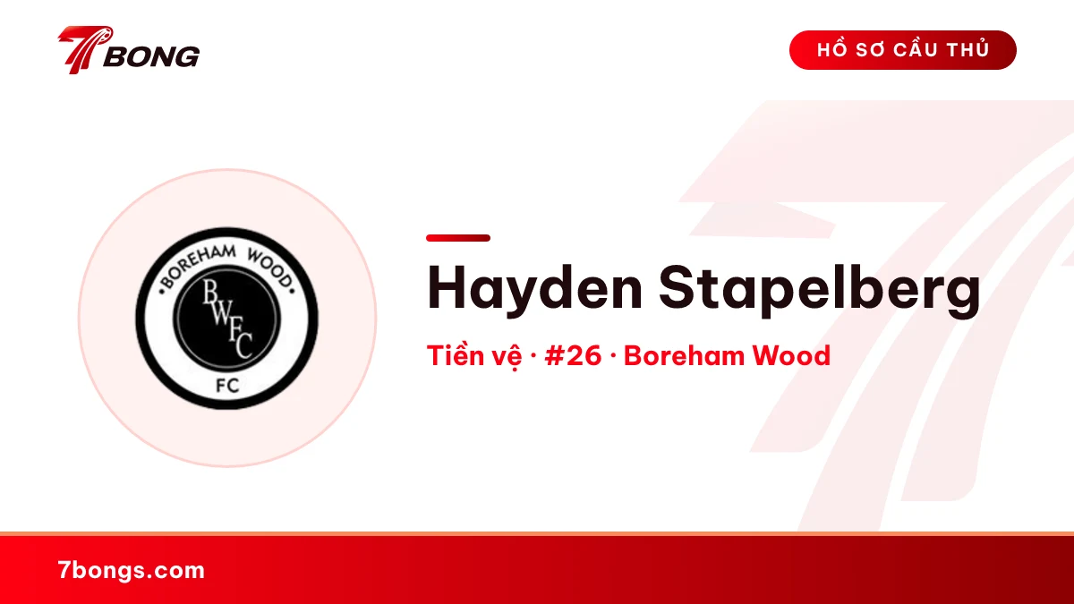 Hayden Stapelberg — Boreham Wood