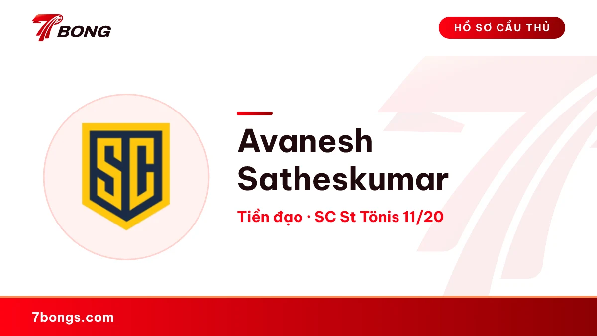 Avanesh Satheskumar — SC St Tönis 11/20