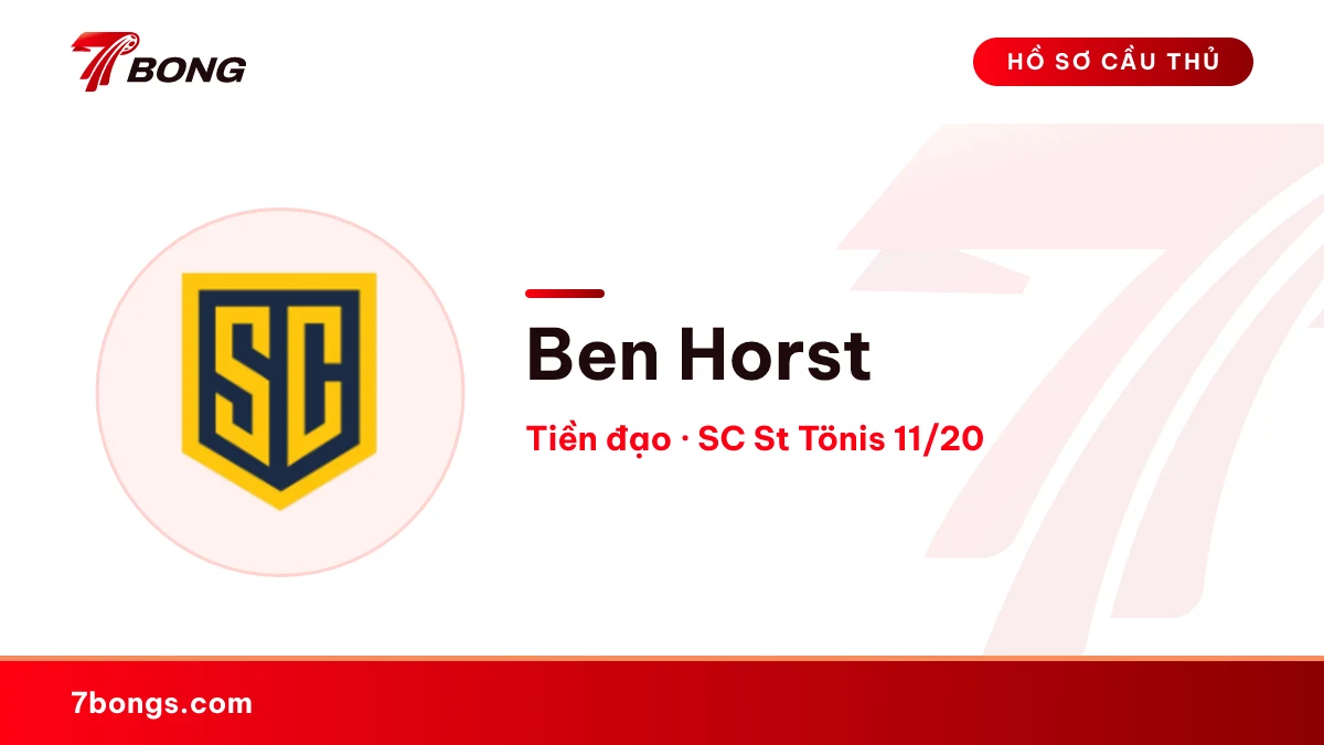 Ben Horst — SC St Tönis 11/20