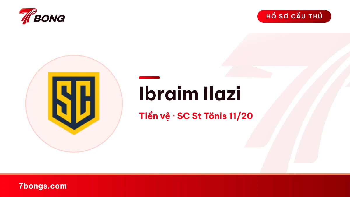 Ibraim Ilazi — SC St Tönis 11/20
