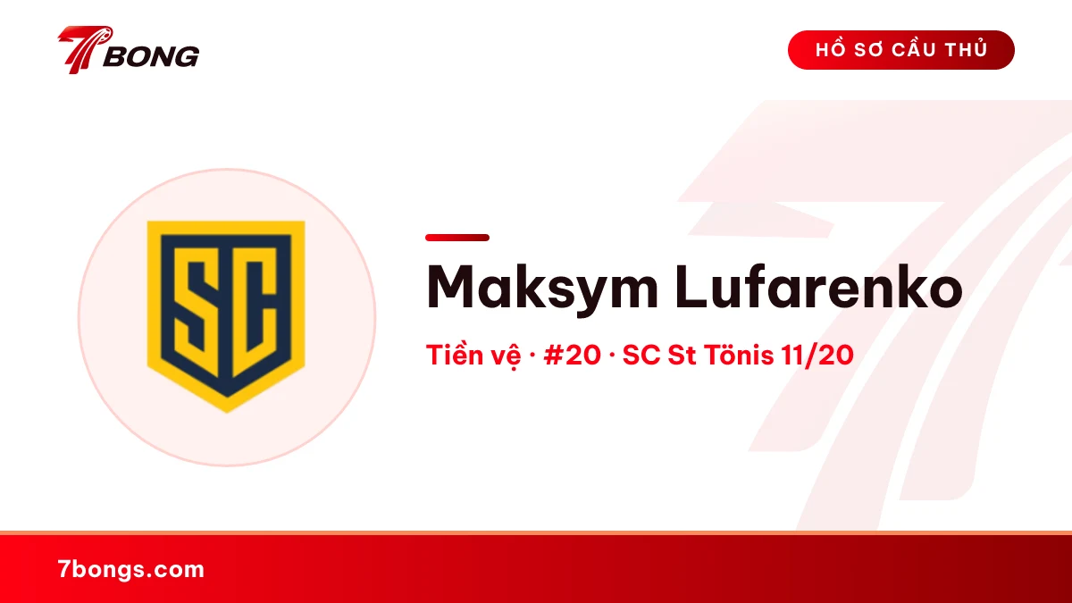 Maksym Lufarenko — SC St Tönis 11/20