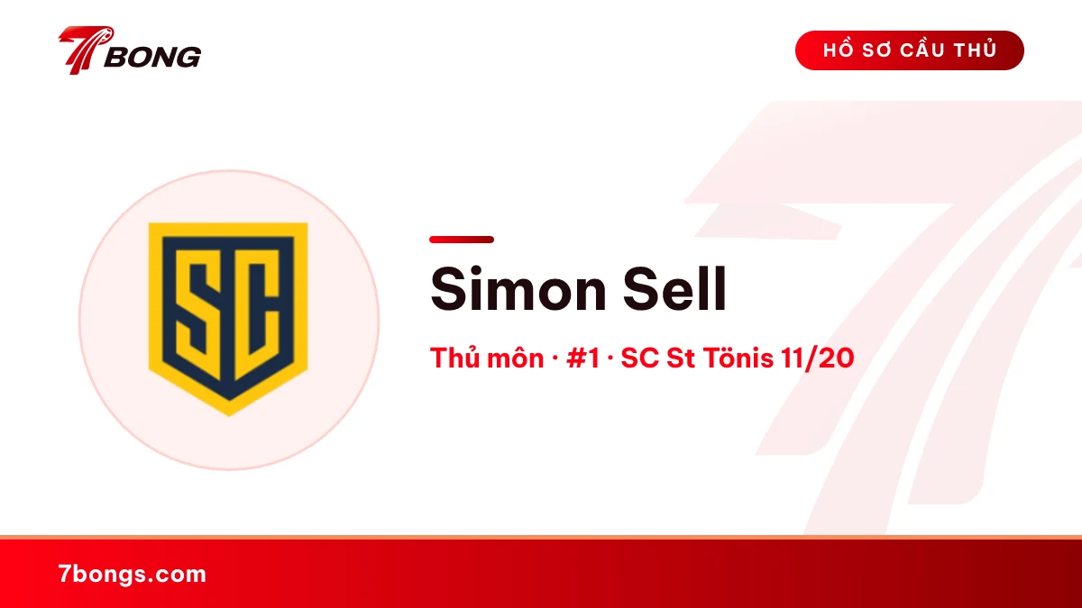 Simon Sell — SC St Tönis 11/20