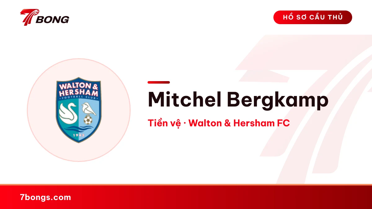 Mitchel Bergkamp — Walton & Hersham FC