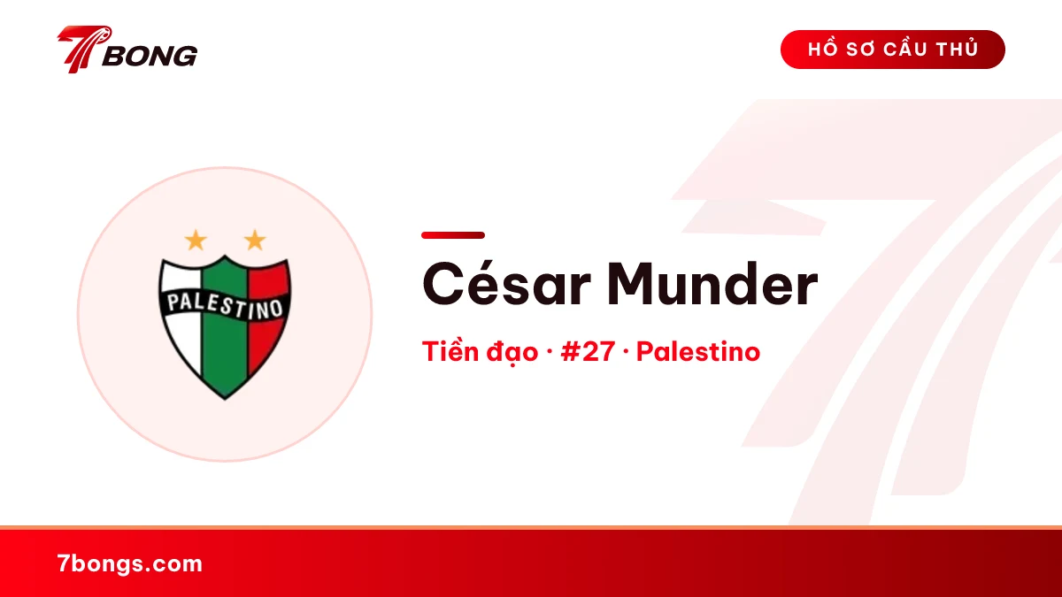 César Munder — Palestino