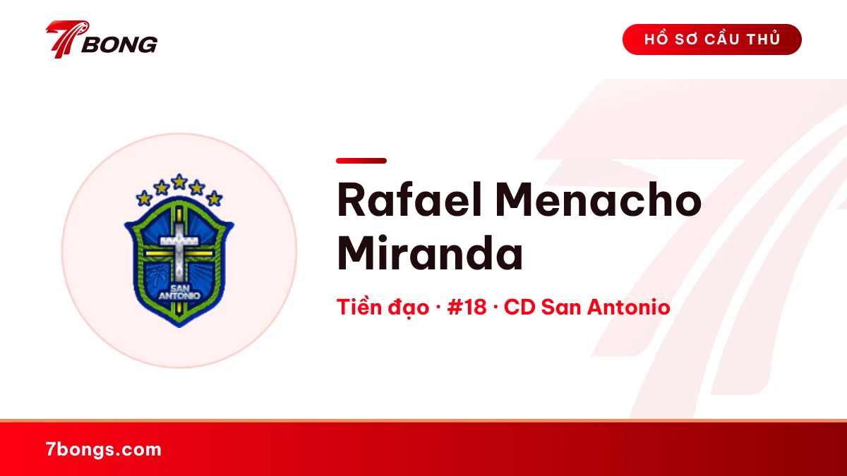 Rafael Menacho Miranda — CD San Antonio