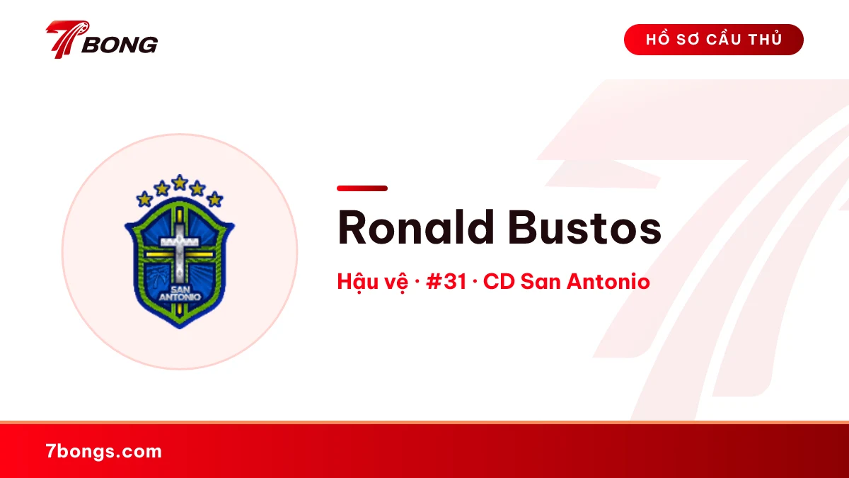 Ronald Bustos — CD San Antonio