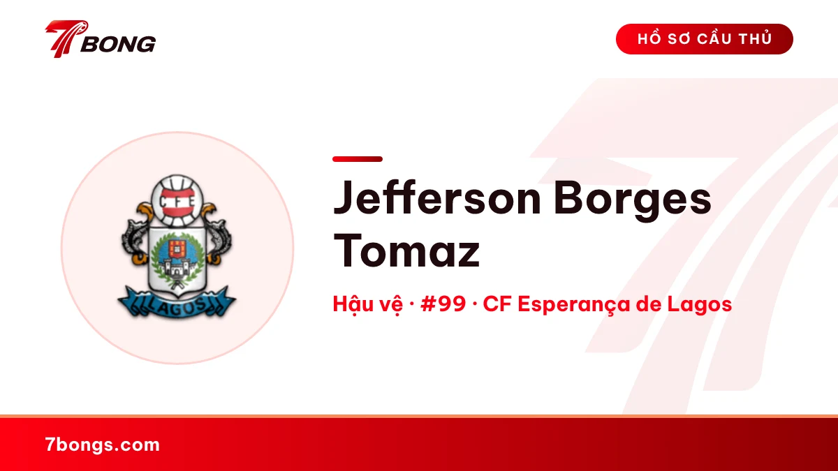 Jefferson Borges Tomaz — CF Esperança de Lagos