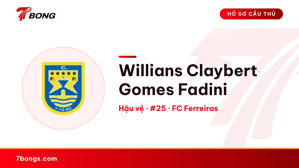 Willians Claybert Gomes Fadini — FC Ferreiras