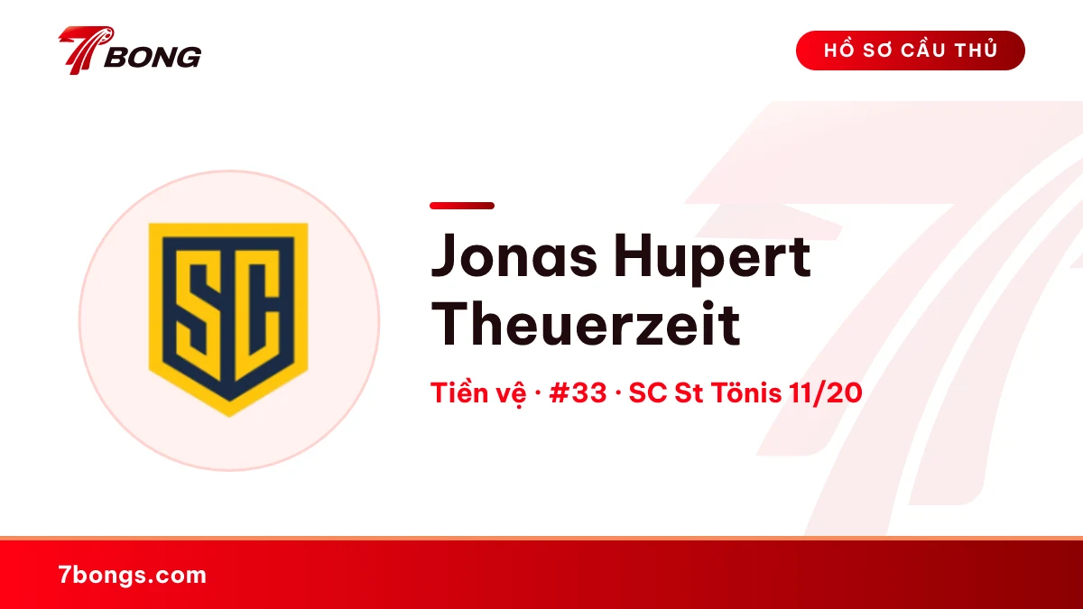 Jonas Hupert Theuerzeit — SC St Tönis 11/20